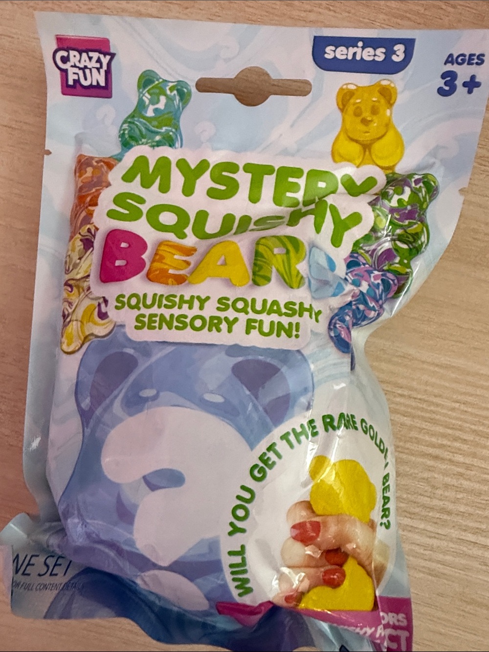 Mystery Squishy Bear - Multicolor Sensory Toy (Series 3) RMS authentic